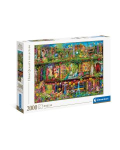 PUZZLE 2000P CLEMENTONI HIGH QUALITY EL ESTANTE DEL JARDIN +14 AÑOS