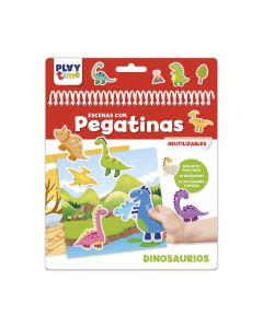 LIBRETA CREATIVA IMAGILAND PLAYTIME ESCENAS CON PEGATINAS DINOSAURIOS +3 AÑOS