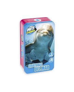 CARTAS IMAGILAND FUNTASTIC HIT CARDS CAJA METALICA ANIMALES DEL MAR +5 AÑOS