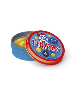 CARTAS IMAGILAND FUNTASTIC REDONDAS CAJA METALICA PIRATAS +5 AÑOS