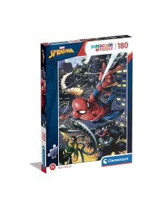 PUZZLE 180P CLEMENTONI SUPERCOLOR MARVEL SPIDERMAN +7 AÑOS