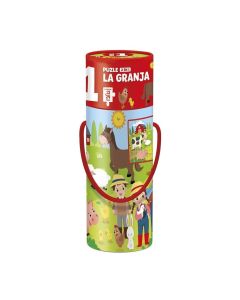 PUZZLE 12+24P IMAGILAND PUZZLING CILINDRICO NIVEL 1 LA GRANJA 3-5 AÑOS