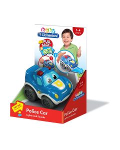 JUEGO CLEMENTONI BABY COCHE POLICIA RETROFRICCIÓN +12 MESES