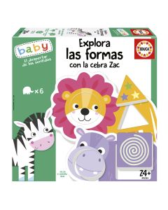 JUEGO EDUCA BABY EXPLORA LAS FORMAS CON LA CEBRA ZAC +24 MESES