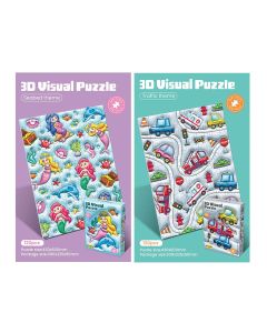 PUZZLE 120P ALEX BOG 3D VISUAL FONDO DEL MAR/TRAFICO +3 AÑOS