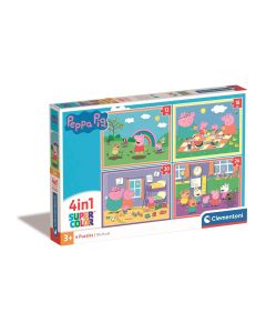 PUZZLE 12+16+20+24P CLEMENTONI 4 IN 1 PEPPA PIG +3 AÑOS