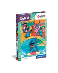 PUZZLE 104P CLEMENTONI SUPERCOLOR DISNEY STITCH +6 AÑOS