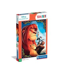 PUZZLE 104P CLEMENTONI SUPERCOLOR DISNEY REY LEON +6 AÑOS