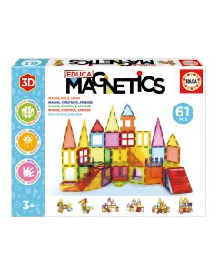 JUEGO EDUCA MAGNETICS 3D 61 PIEZAS +3 AÑOS