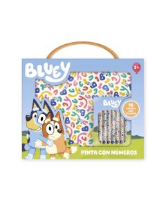 MALETIN IMAGILAND PINTA CON NUMEROS BLUEY +3 AÑOS
