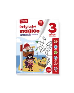 CUADERNO DE REPASO IMAGILAND BOOKIT ROTULADOR MAGICO 3 AÑOS
