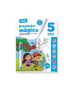 CUADERNO DE REPASO IMAGILAND BOOKIT ROTULADOR MAGICO 5 AÑOS