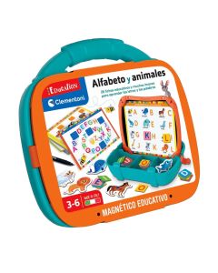 JUEGO CLEMENTONI EDUCATION MALETIN MAGNETICO ALFABETO Y ANIMALES +3 AÑOS
