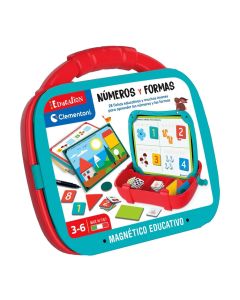 JUEGO CLEMENTONI EDUCATION MALETIN MAGNETICO NUMEROS Y FORMAS +3 AÑOS