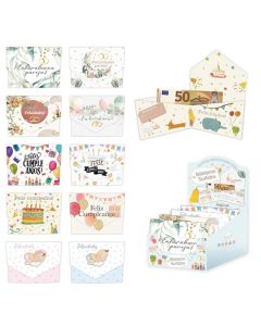 BILLETERO ARGUVAL SURTIDO CIERRE PLATA 38073 C/48U