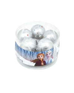 BOLAS NAVIDAD SAFTA FROZEN II MEMORIES 6CM PLATA PACK 10UD