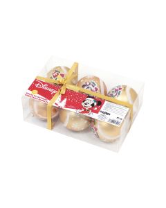 BOLAS NAVIDAD SAFTA MINNIE LUCKY 8CM ORO PACK 6UD