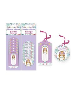 ETIQUETA COLGANTE POESSA COMUNION NIÑA PAQUETE 6UD