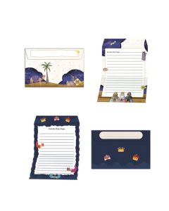 CARTA ARGUVAL REYES MAGOS SOLAPA RECTA 11X16,3CM PAQUETE 50UD