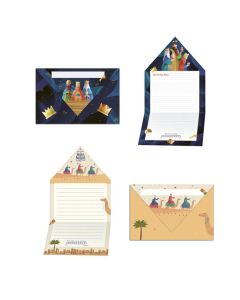 CARTA ARGUVAL REYES MAGOS SOLAPA DE PICO 13,3X19,1CM PAQUETE 50UD