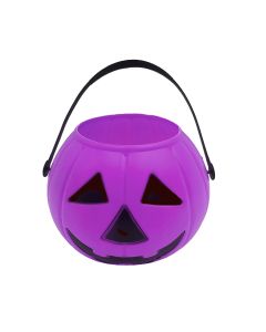 CESTO PVC GUIRCA HALLOWEEN CALABAZA 15CM LILA