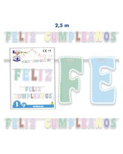 GUIRNALDA GLOBOLANDIA FELIZ CUMPLEAÑOS 2,5M