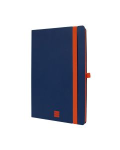 CUADERNO FINOCAM TAPA FLEXIBLE MODERN AZUL CON GOMA A5 80G 96H PUNTEADO