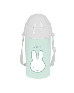 BOTELLA SAFTA PVC CON PAJITA MIFFY MENTA 500ML
