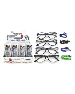 GAFAS LECTURA UMAY MARCO COLORES CON CORDON