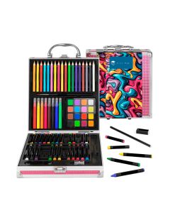 MALETIN DIBUJO ALEX BOG ARTIST ART STUDIO ALUMINIO 75 PIEZAS
