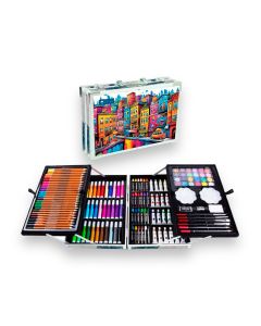 SET DIBUJO ALEX BOG LITTLE ART STUDIO ALUMINIO 145 PIEZAS HOUSES
