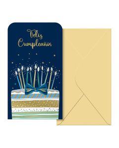 BILLETERO DOHE CUMPLEAÑOS CAKE 16X9CM