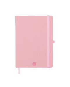 CUADERNO FINOCAM POLIURETANO NEXO CON GOMA A5 80G 72H LISO ROSA