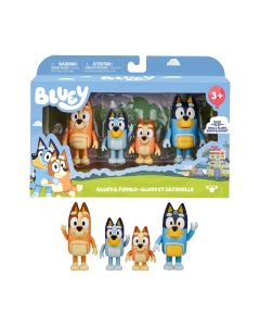 MUÑECO FAMOSA FIGURA BLUEY +3 AÑOS PACK 4UD
