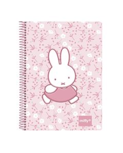 BLOC SAFTA ESPIRAL MIFFY FLORES 18X13CM