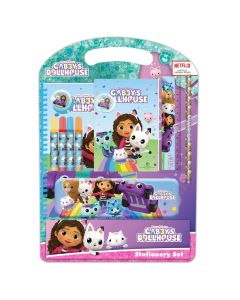 SET ESCRITURA SAFTA 11 PIEZAS GABBY'S DOLLHOUSE CONFETTI