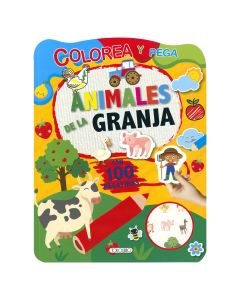 LIBRO TODOLIBRO DIBUJA Y COLOREA ANIMALES DE LA GRANJA +4 AÑOS