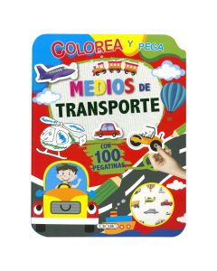 LIBRO TODOLIBRO DIBUJA Y COLOREA MEDIOS DE TRANSPORTE +4 AÑOS