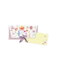 SOBRE REGALO LAZO TURNOWSKY + TARJETA 11X23CM FLORAL
