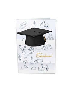 POSTAL FELICITACION ARGUVAL GRADUACION ENHORABUENA 19,1X13,3CM