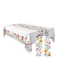 MANTEL DE PAPEL BASIKA FLORES ROLLO 1,2X5M