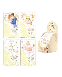 POSTAL BILLETERO ARGUVAL BODA 17X10CM