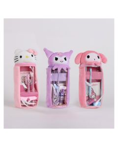 SET PAPELERIA A.CERDA PORTATODO PELUCHE 5 PIEZAS HELLO KITTY