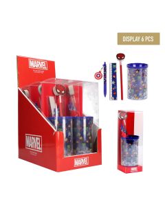 SET PAPELERIA A.CERDA PORTALAPICES 4 PIEZAS AVENGERS