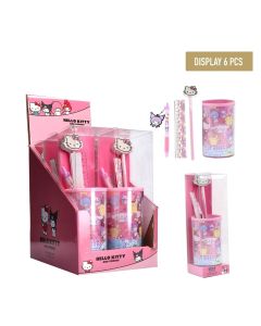 SET PAPELERIA A.CERDA PORTALAPICES 4 PIEZAS HELLO KITTY