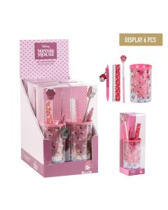 SET PAPELERIA A.CERDA PORTALAPICES 4 PIEZAS MINNIE