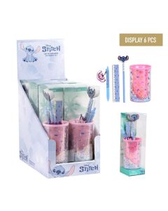 SET PAPELERIA A.CERDA PORTALAPICES 4 PIEZAS STITCH