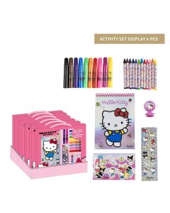 SET PAPELERIA A.CERDA CUADERNO COLOREAR  28 PIEZAS HELLO KITTY