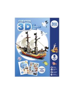 LIBRO IMAGILAND PLAYTIME CUENTOS PARA IMAGINAR Y CONSTRUIR 3D BARCO PIRATA +3 AÑOS