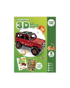 LIBRO IMAGILAND PLAYTIME CUENTOS PARA IMAGINAR Y CONSTRUIR 3D COCHE RALLY +3 AÑOS